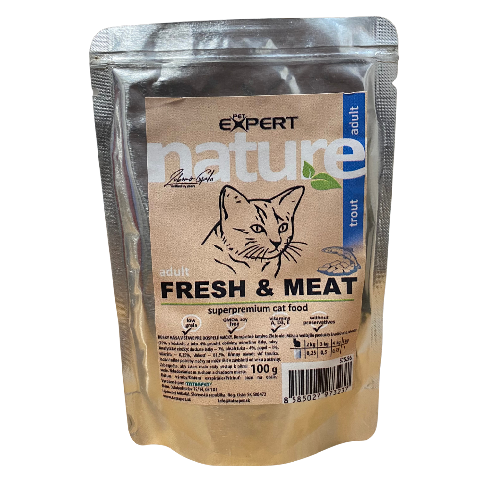 PET EXPERT kapsika pre maku 100g pstruh nature