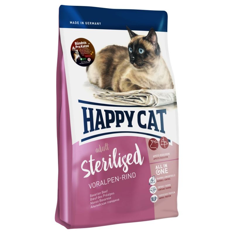 Happy Cat Sterilised Voralpen Rind Hovdzie 300 g