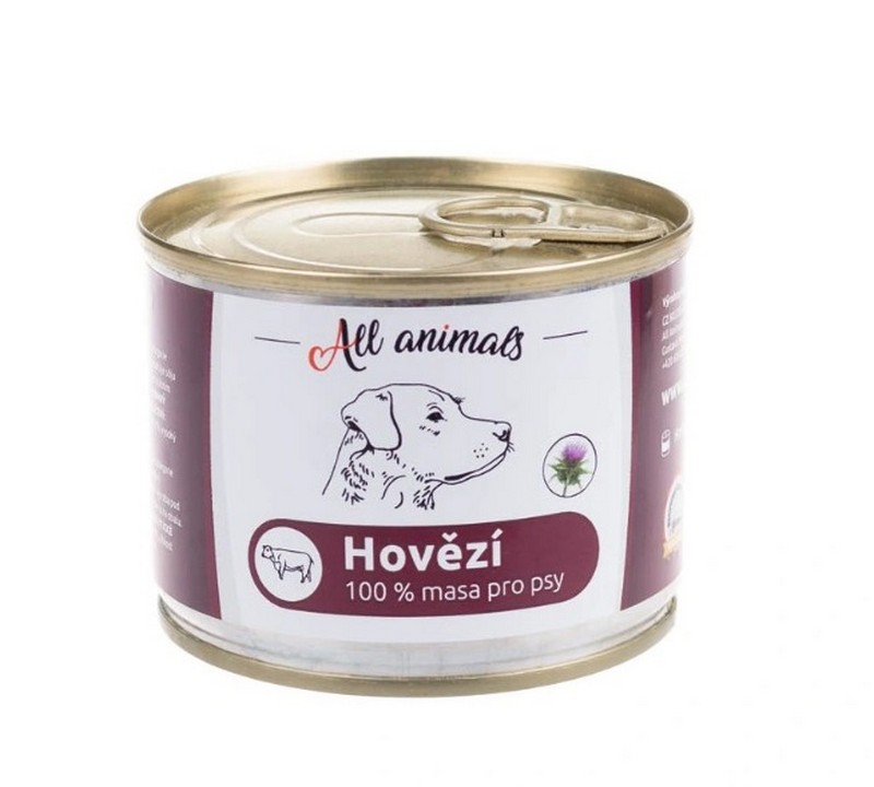 All Animals DOG hovdzie mlet konzerva 200g