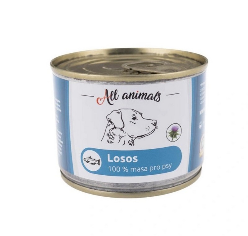 All Animals DOG losos mlet konzerva 200g