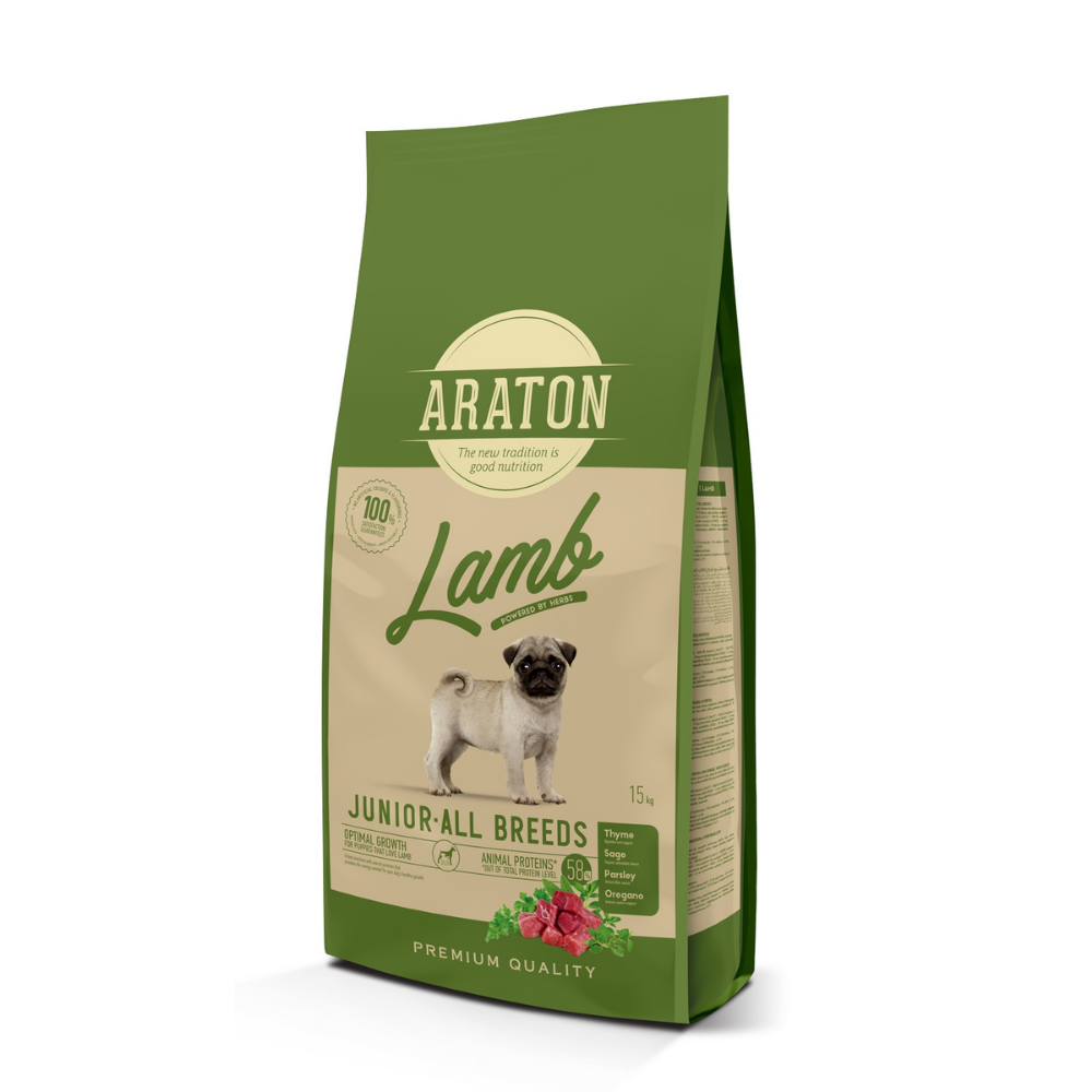 Araton dog junior lamb granule pre teniatka 15 kg