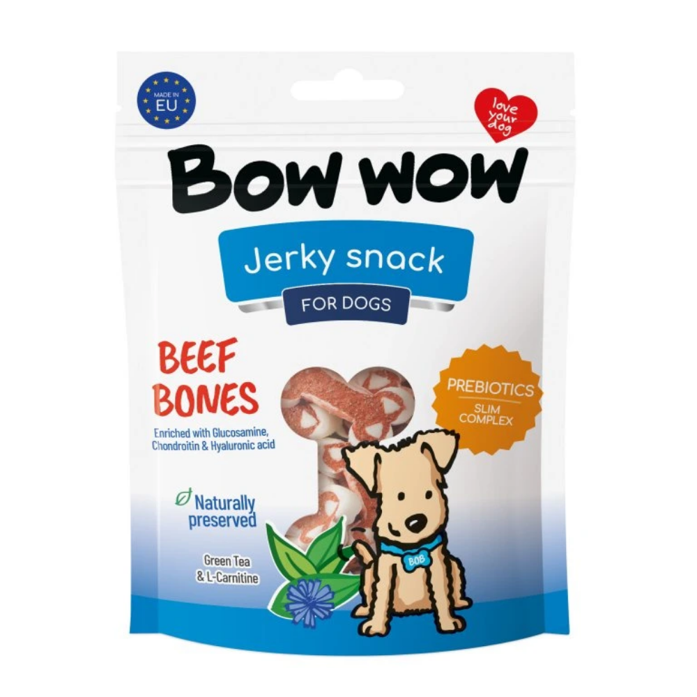 BOW WOW Kosti�ky s hov�dzou pr�chu�ou 80g