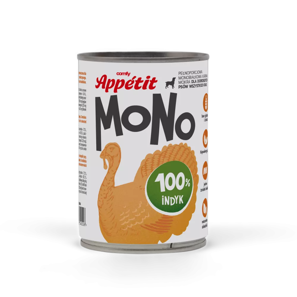 Comfy Appetit Dog Mono Turkey 400 g