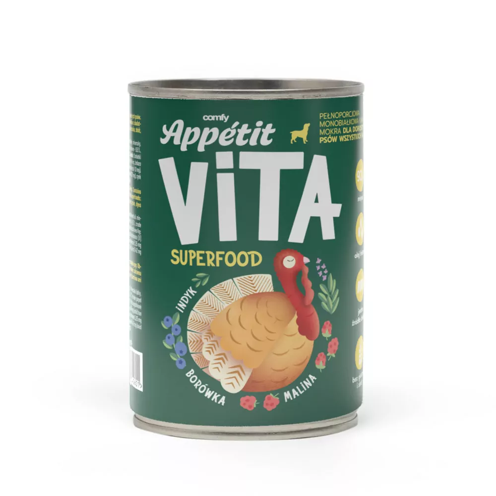 Comfy Appetit Dog Vita Turkey 400 g