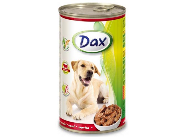 Dax hovdzie 1240 g konzerva pre psov s normlnou aktivitou