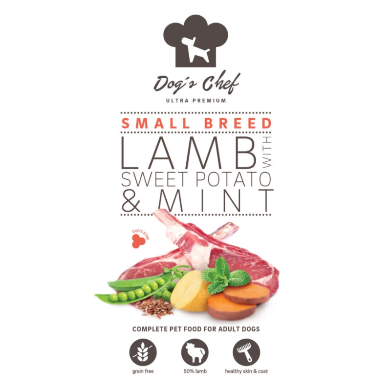 Dogs Chef  Lamb with Sweet potato & Mint SMALL BREED 500 g