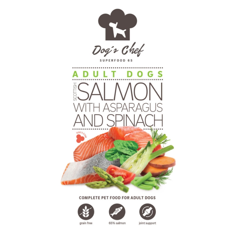 Dogs Chef Wild Salmon fillets with Vegetables SMALL BREED ACTIVE DOGS 12kg