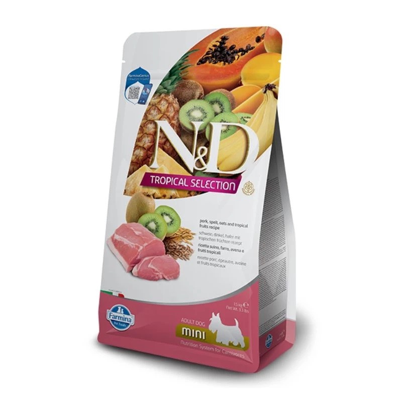 Farmina N&D dog Tropical selection (AG) adult mini pork 1,5 kg