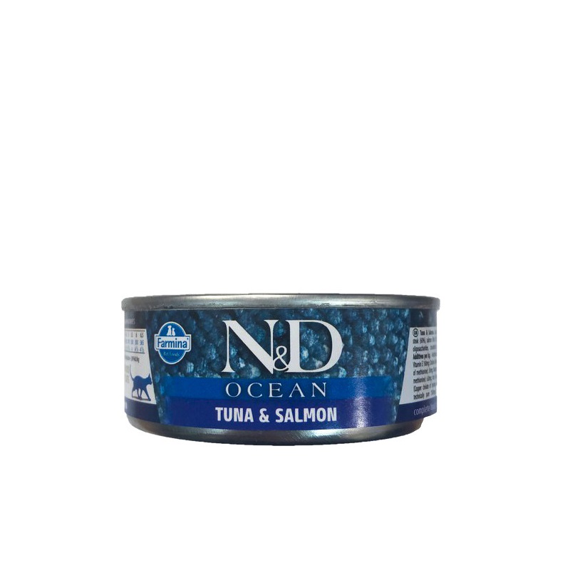 Farmina N&D cat OCEAN Tuna  & Salmon  konzerva 70 g