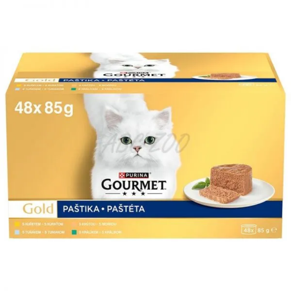 GOURMET Gold MUS kura/kr�lik/morka/tuniak 48x85g