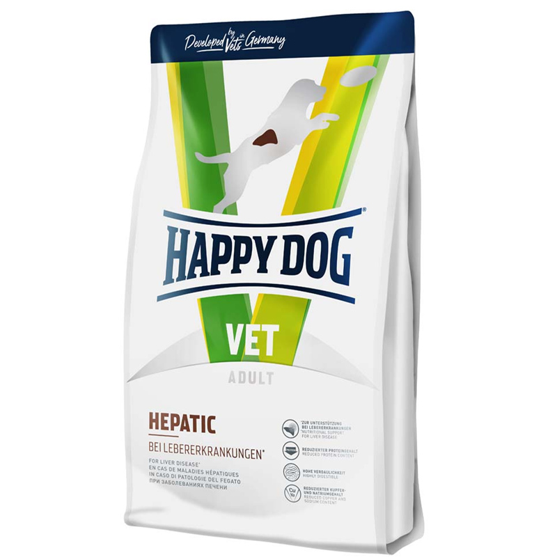 Happy dog VET Hepatic krmivo pre psov 1 kg