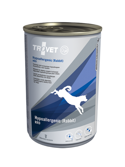 Trovet RRD Hypoallergenic rabbit & rice konzerva pre psov 400g