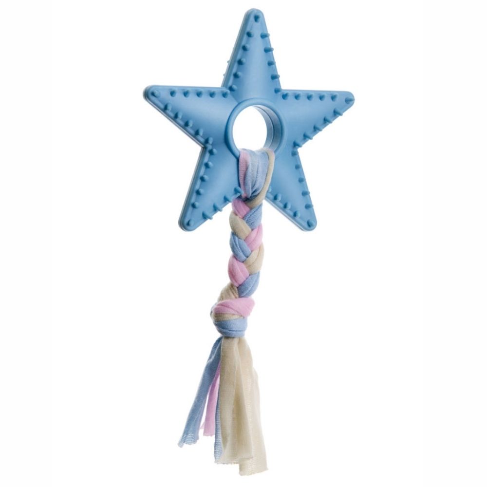 JK ANIMALS hviezda s uzlom modr, 9 cm