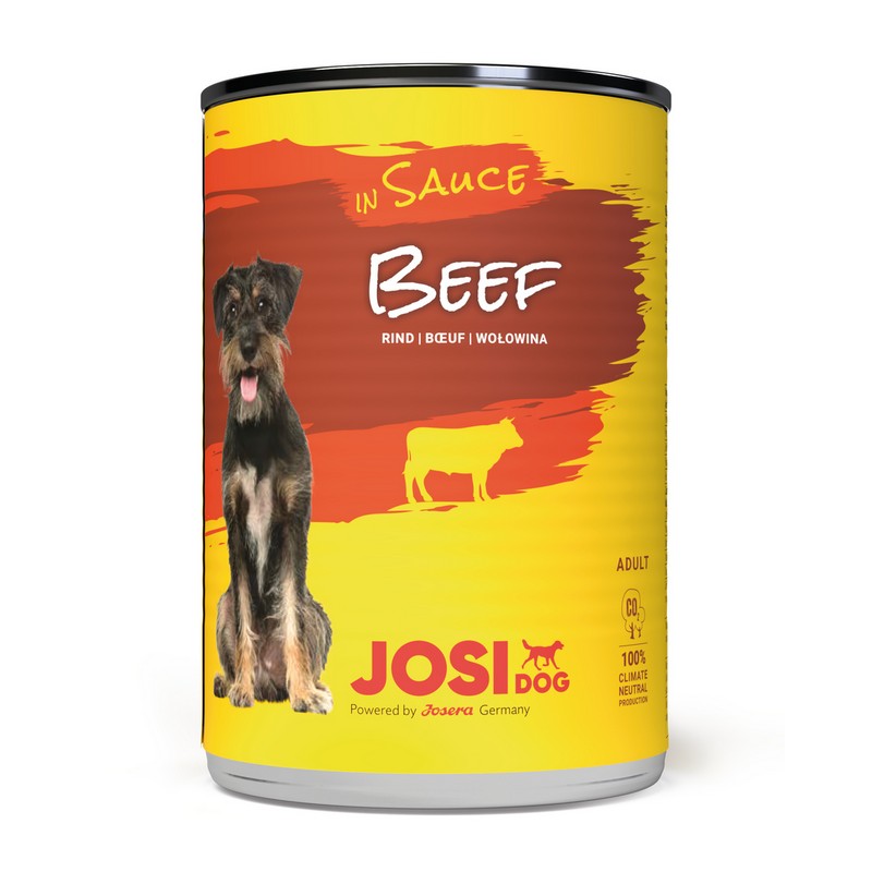 JosiDog konzerva Dog Beef in sauce 415 g