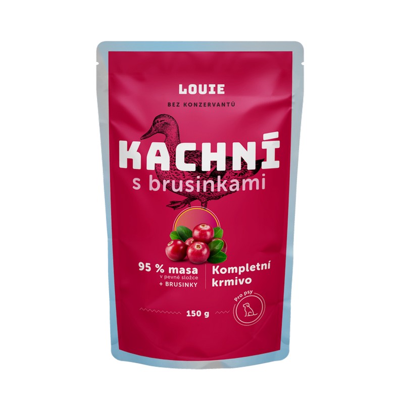 Kapsika LOUIE kaacie s brusnicami 150g