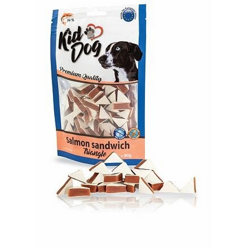 Kid Dog Lososov sedviov trojuholnky 80g