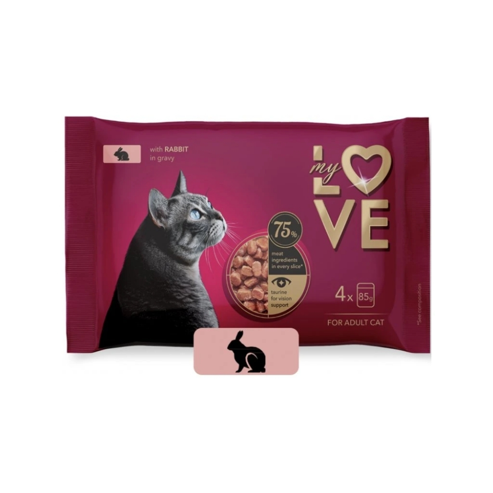 My Love SET kapsiky pre maky s kralikom v jemnej omke 4 x 85 g