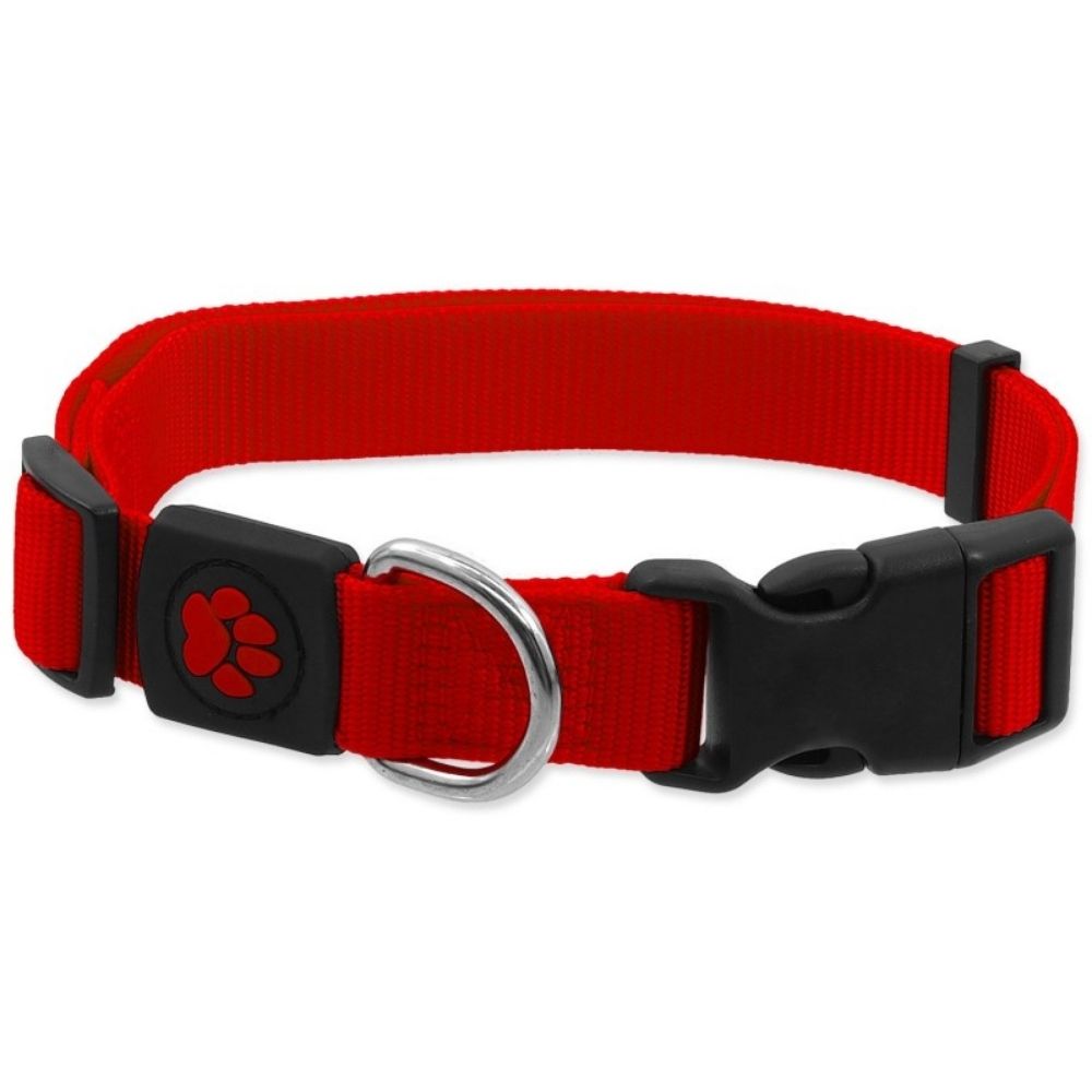 Obojok Active Dog Premium M �erven� 2x34-49cm