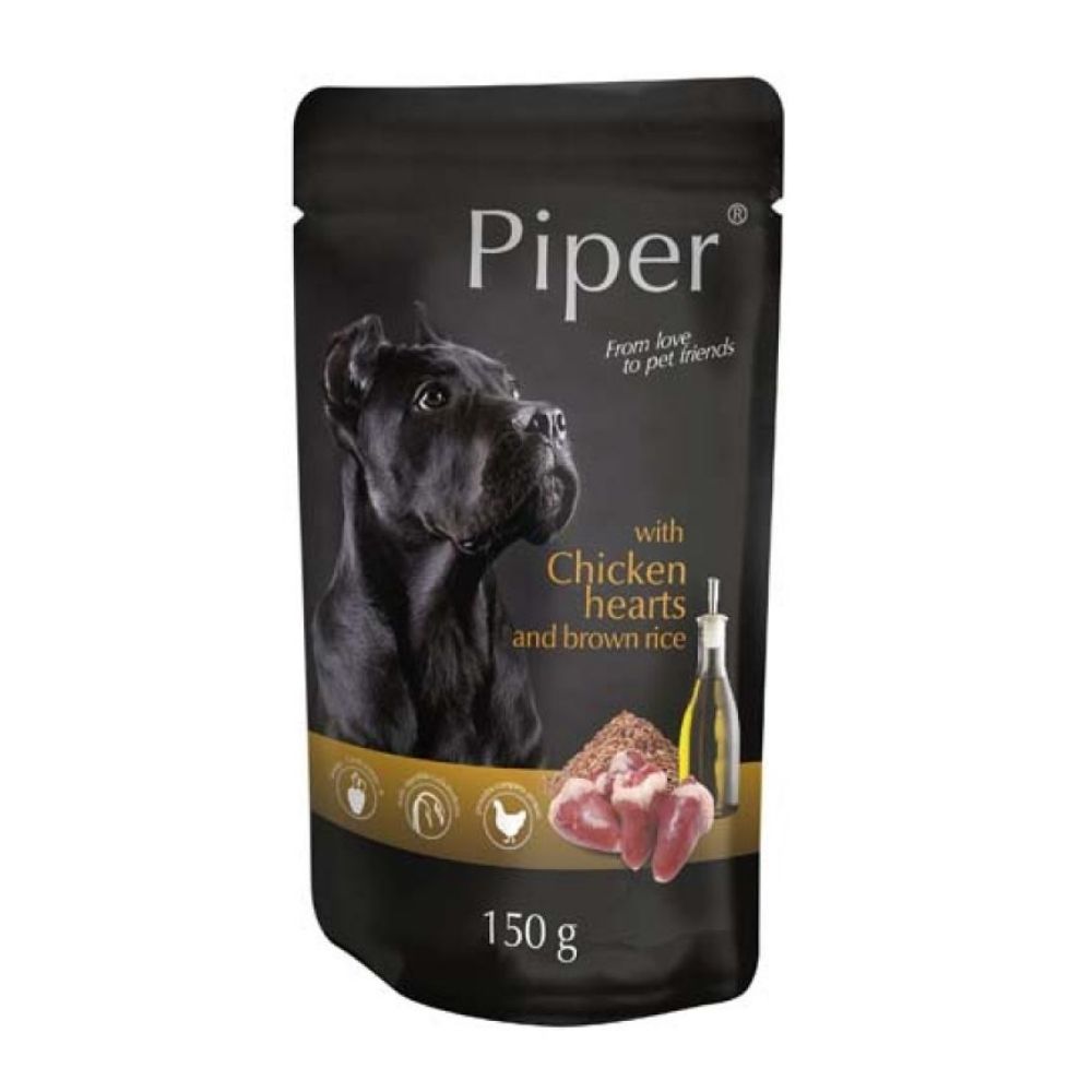 PIPER ADULT kaps. kuracie srdce/hned rya 150g