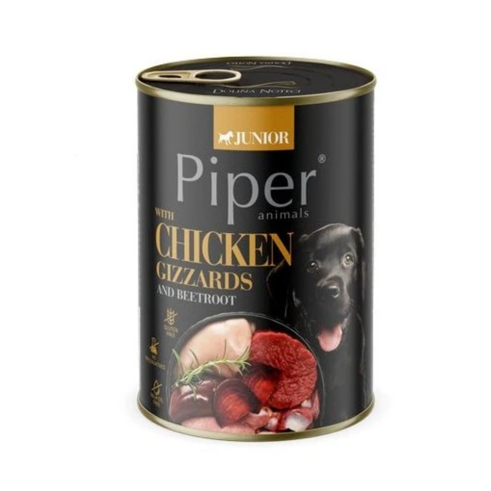 PIPER JUNIOR 400g kuracie �al�dky a cvikla konzerva pre �teniatka