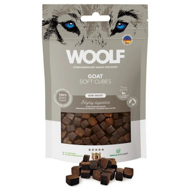 Pamlsok Woolf Dog Soft Cubes Goat 100 g