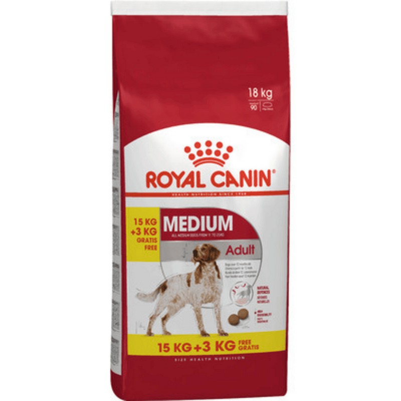 Royal canin medium adult 15+3kg Gratis