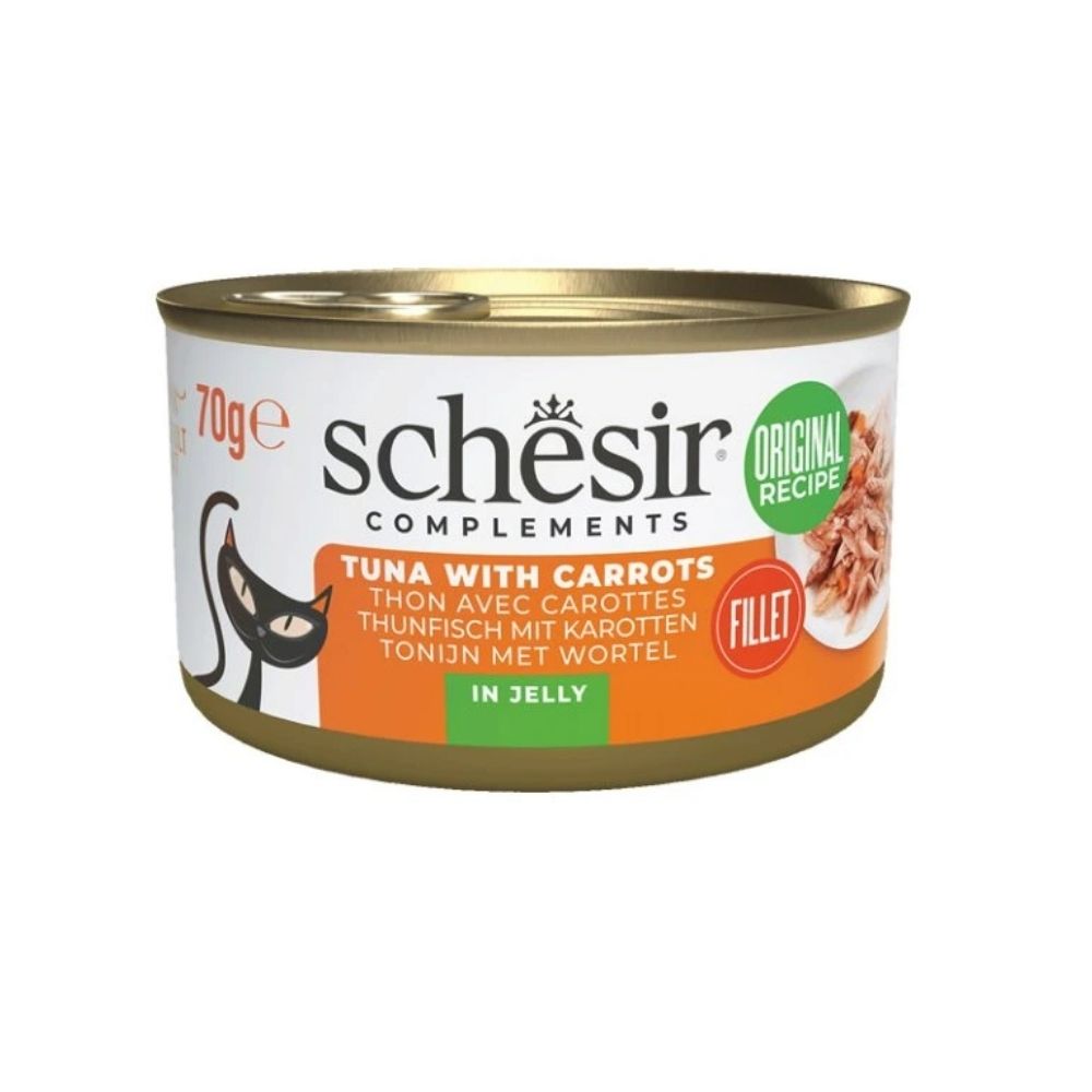 Schesir Jelly Cat - Tuniak s mrkvou 70g