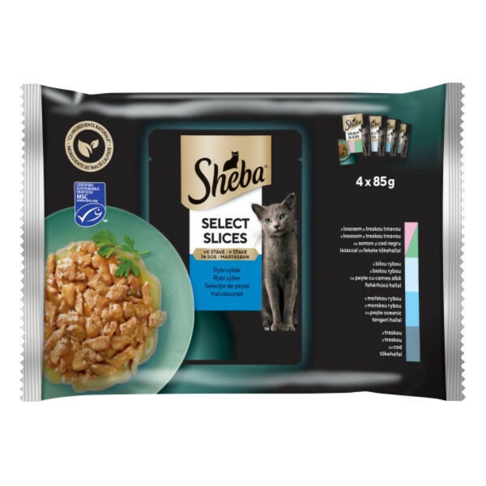 Sheba Select slices rybac� v�ber v ��ave 4x85g
