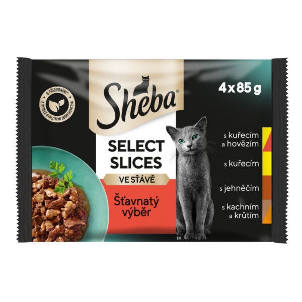 Sheba kaps. Select masove menu v stave 4x85g