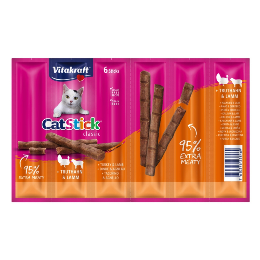Vitakraft Cat stick morka + jah�a 6 ks 36g