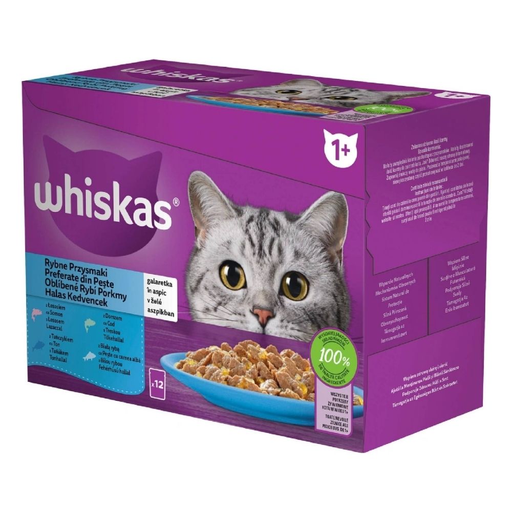 WHISKAS Kapsi�ka Rybac� v�ber v �el� 12x85g