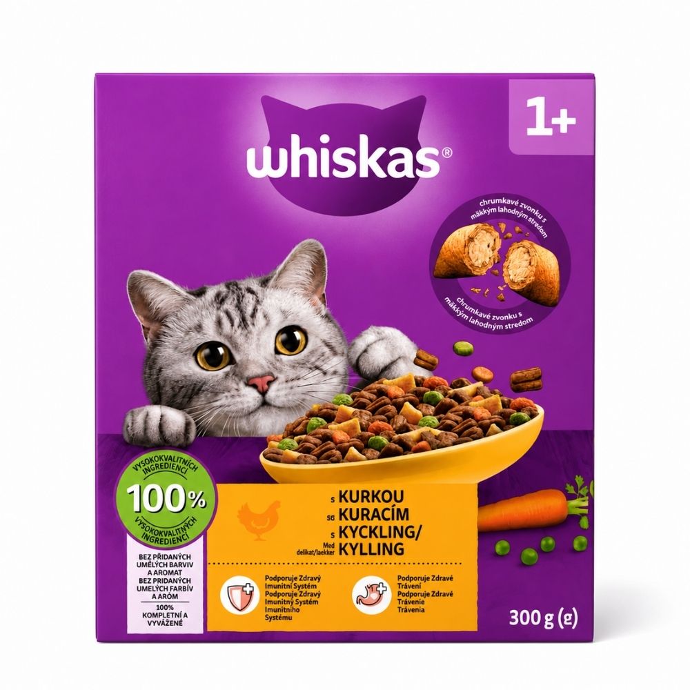 Whiskas cat adult granule pre dospel� ma�ky s kurac�m m�som 300 g