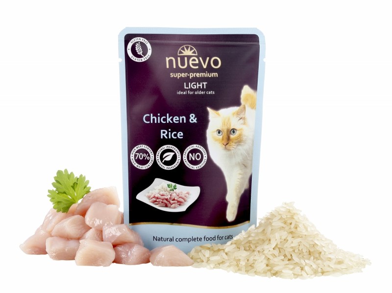 Nuevo cat kapsika Light Chicken & Rice - 85g
