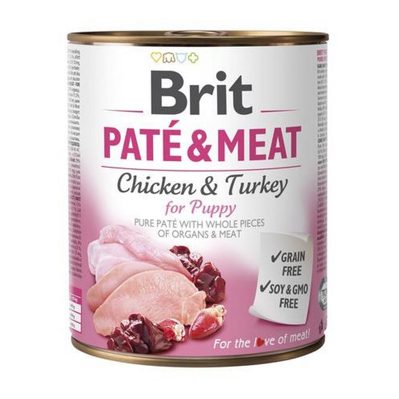Brit Pat & Meat Puppy 800g konzerva pre teniatka