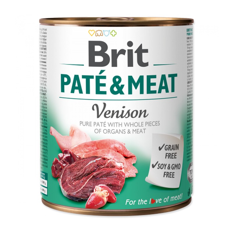 Brit Pat & Meat Venison 800g konzerva pre psov