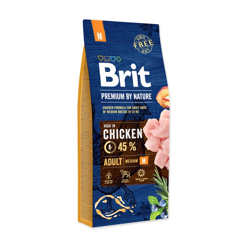 Brit Premium by Nature dog adult medium M chicken 15 kg