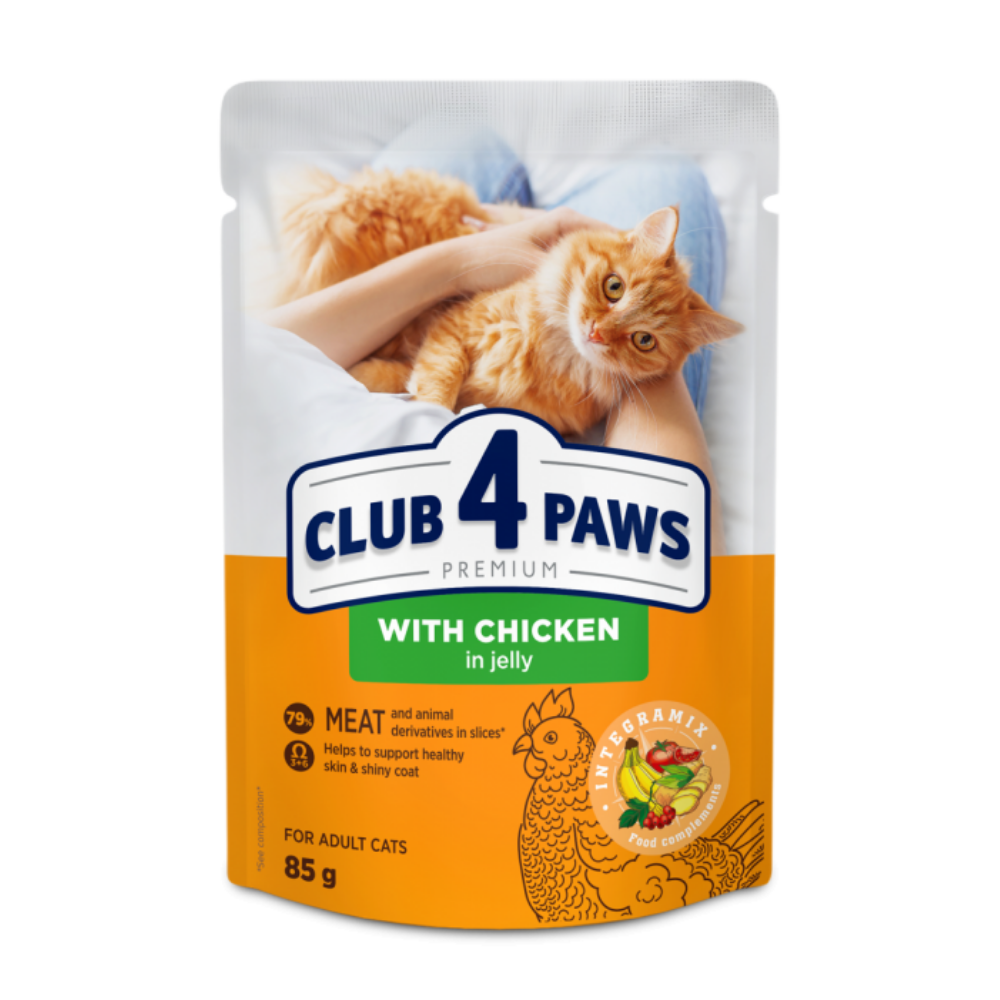 CLUB 4 PAWS Premium S kuracm msom v el 85 g