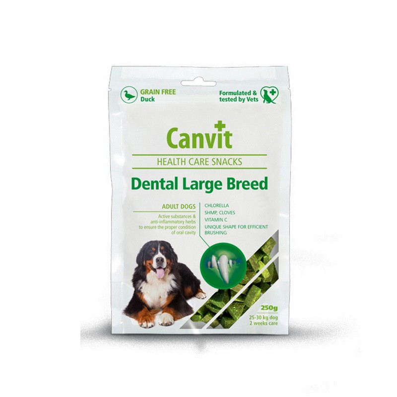 Canvit Dental Snacks Large Breed 250 g polomkk funkn pochka pre psov