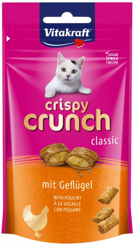 Vitakraft Cat pochka Crispy Crunch s hydinou 60g