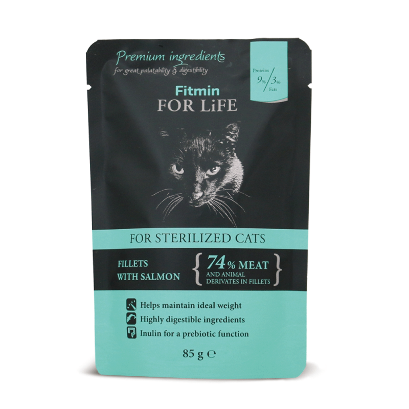 Fitmin For Life Sterilized cats kapsika salmon 85 g