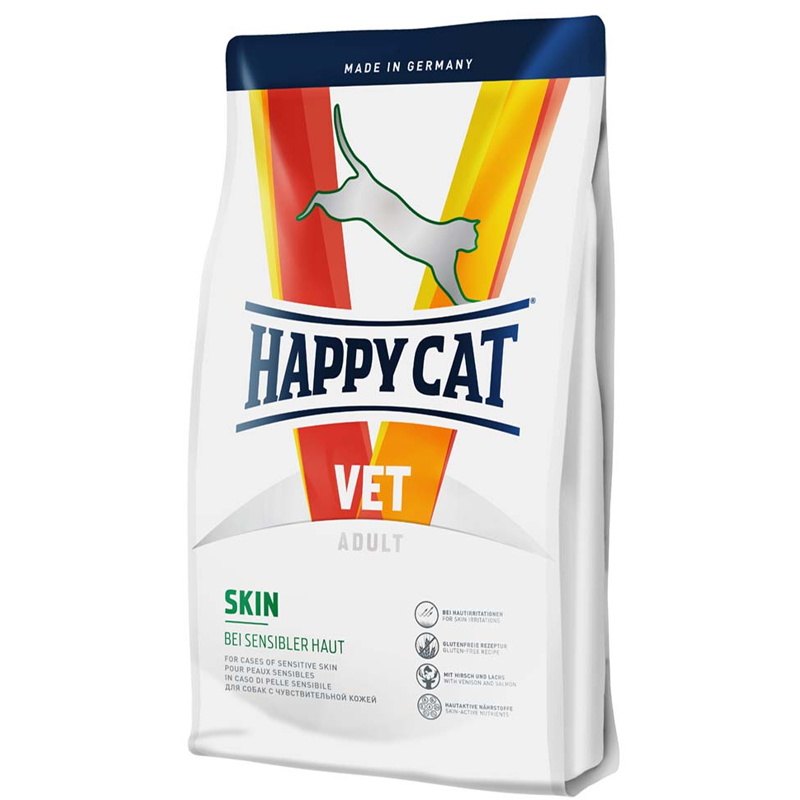 Happy cat VET Skin krmivo pre maky 1,4 kg