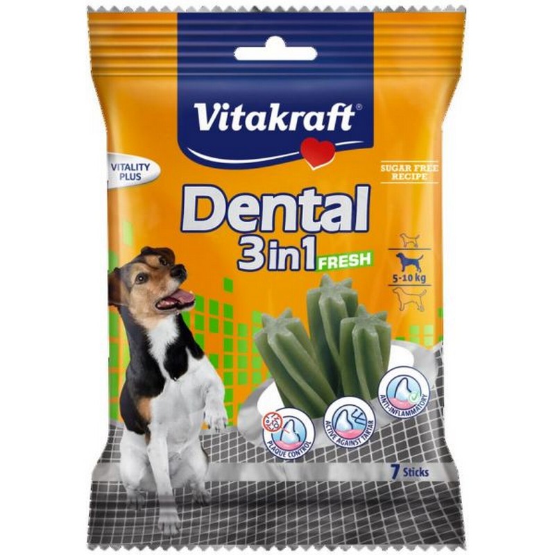 Vitakraft Dental Sticks 3in1 FRESH S 120g