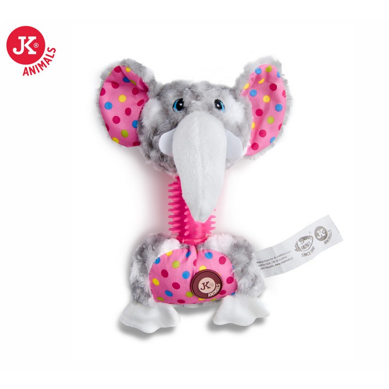 JK Animals plyov hraka pre psa s TPR slon 25 cm