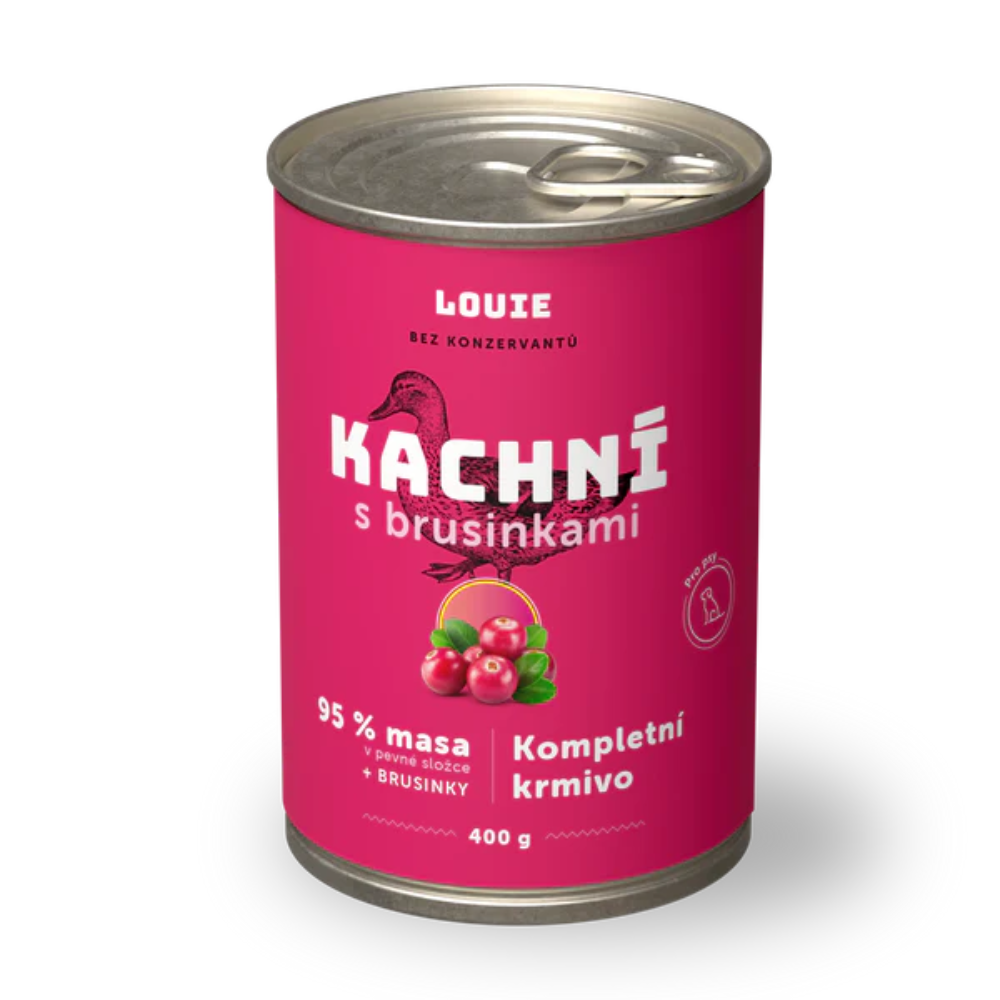 Konzerva LOUIE kaacie s brusnicami 400g