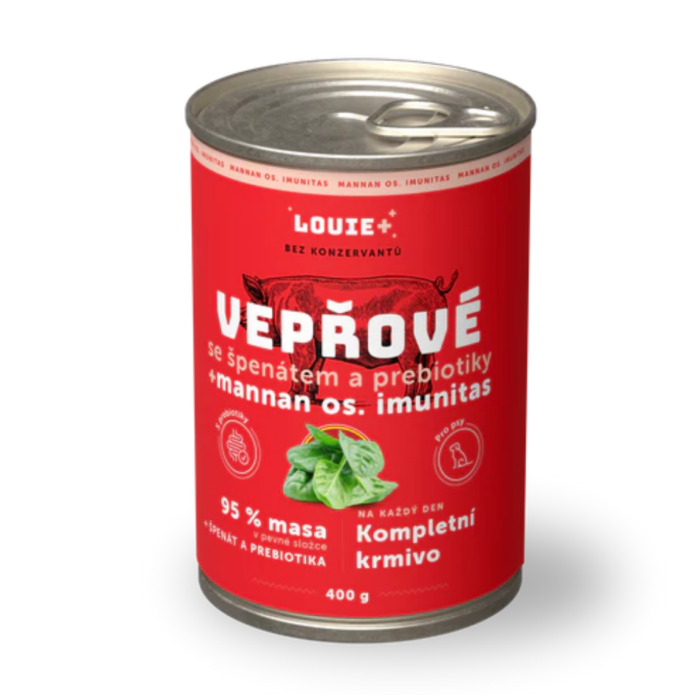 Konzerva LOUIE bravov, pent, prebiotika 400g