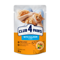 CLUB 4 PAWS Premium S lososom v el 85 g