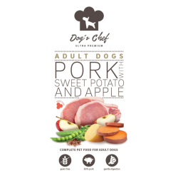 Dogs Chef  Pork with Sweet potato & Apple ADULT 12 kg