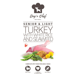 Dogs Chef Turkey with white rice and seaweed SENIOR & LIGHT 500g