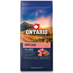 Krmivo Ontario Adult Large Beef & Brown Rice 12kg