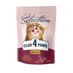 CLUB 4 PAWS Premium pre dospel maky - kaica a zelenina 300 g